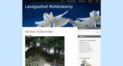 Desktop Screenshot of landgasthof-muehlenkamp.de